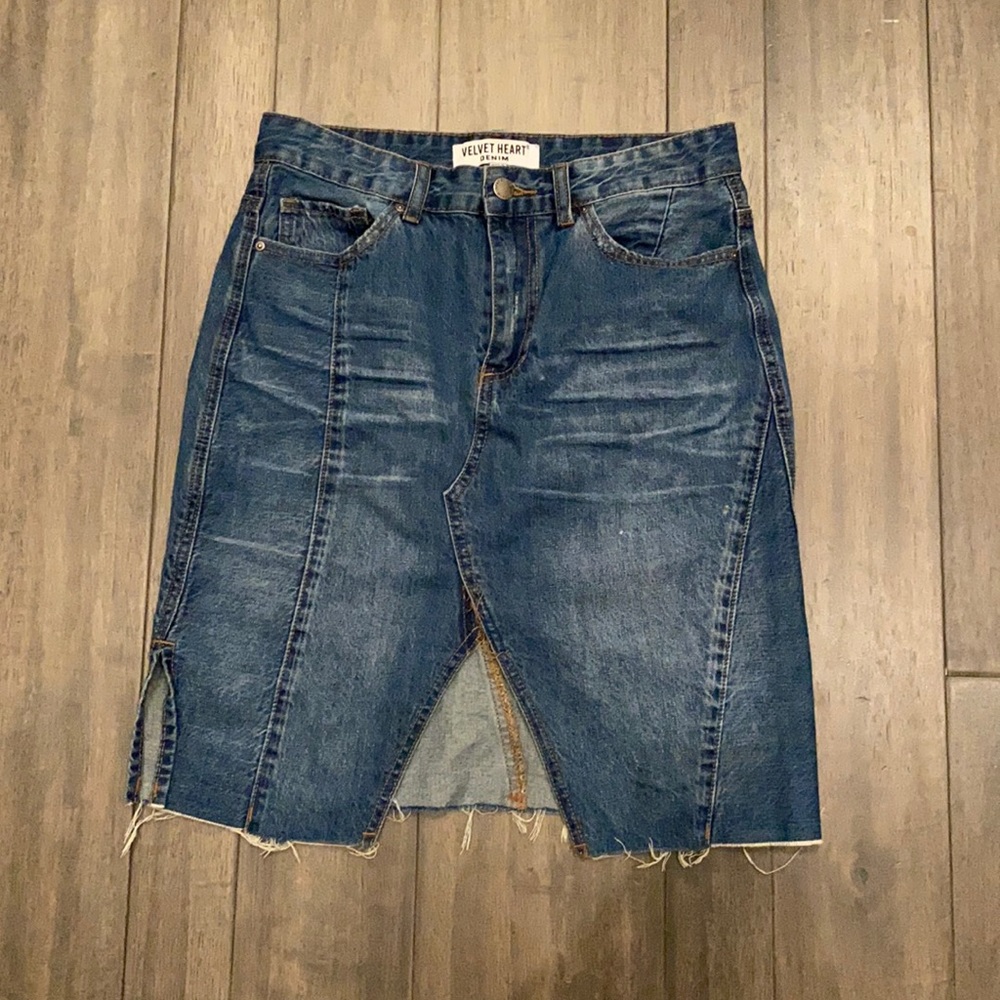 🚨4/$20 Velvet Heart Denim Meghan High Rise Skirt